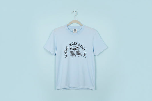 Sunshine waves lazy days tshirt