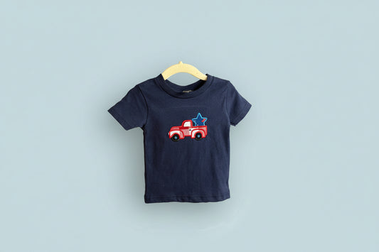 America truck appliqué T-shirt